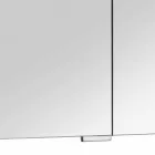 Nowoczesne lustro kontenerowe z 3 kryształowymi drzwiami i 3 lampkami LED - Maxi Viadurini