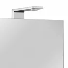 Nowoczesne lustro kontenerowe z 3 kryształowymi drzwiami i 3 lampkami LED - Maxi Viadurini