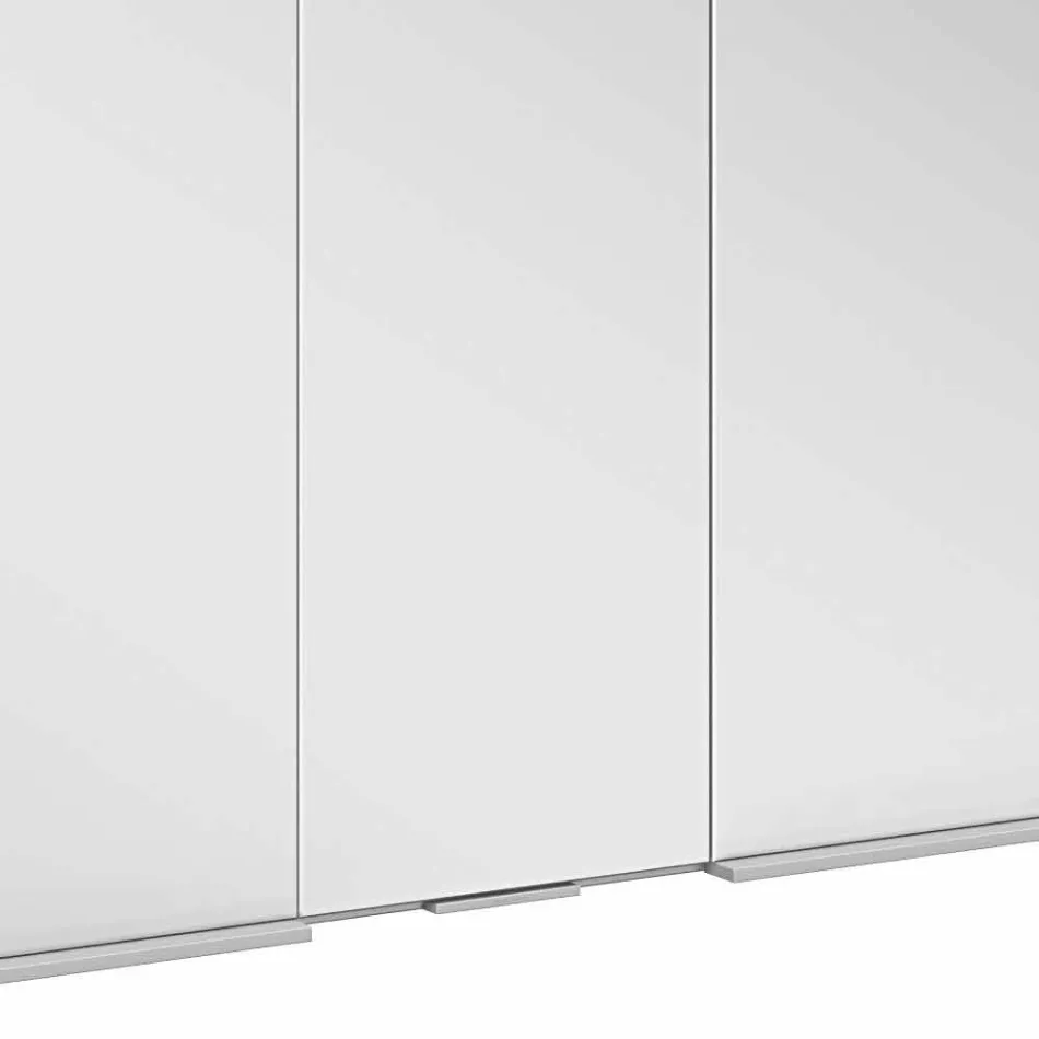 Nowoczesny wpuszczany pojemnik z lustrem z podświetleniem LED i klawiaturą dotykową - Demon Viadurini