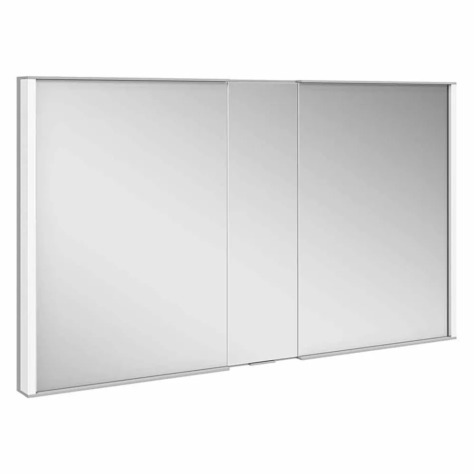 Nowoczesny wpuszczany pojemnik z lustrem z podświetleniem LED i klawiaturą dotykową - Demon Viadurini