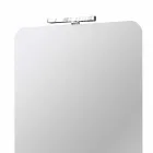 Ścienne lustro łazienkowe z nowoczesną lampą LED Made in Italy - Guido Viadurini