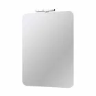 Ścienne lustro łazienkowe z nowoczesną lampą LED Made in Italy - Guido Viadurini