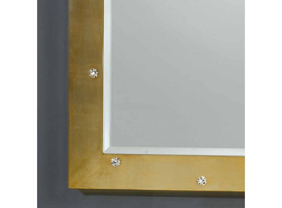 Lustro ścianki / konstrukcja podłogi nowoczesne kryształami Swarovskiego Viadurini