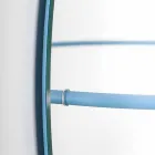 Lustro ścienne z nowoczesnym stalowym wieszakiem na ubrania Made in Italy - Chioccia Viadurini