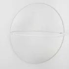 Lustro ścienne z nowoczesnym stalowym wieszakiem na ubrania Made in Italy - Chioccia Viadurini