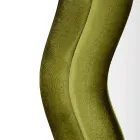 Lustro ścienne z ramą MDF pokrytą aksamitem - białe Viadurini