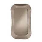 Lustro ścienne z ramą ze szkła topionego Made in Italy - Adored Viadurini