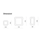 Lustro ścienne z ramą ze szkła topionego Made in Italy - Adored Viadurini