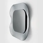 Lustro ścienne z ramą ze szkła topionego Made in Italy - Adored Viadurini