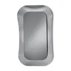 Lustro ścienne z ramą ze szkła topionego Made in Italy - Adored Viadurini