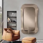 Lustro ścienne z ramą ze szkła topionego Made in Italy - Adored Viadurini