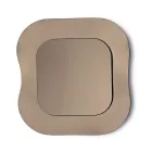 Lustro ścienne z ramą ze szkła topionego Made in Italy - Adored Viadurini