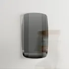 Lustro ścienne ze strukturą z malowanego na czarno drewna Made in Italy - Arya Viadurini