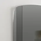 Lustro ścienne ze strukturą z malowanego na czarno drewna Made in Italy - Arya Viadurini