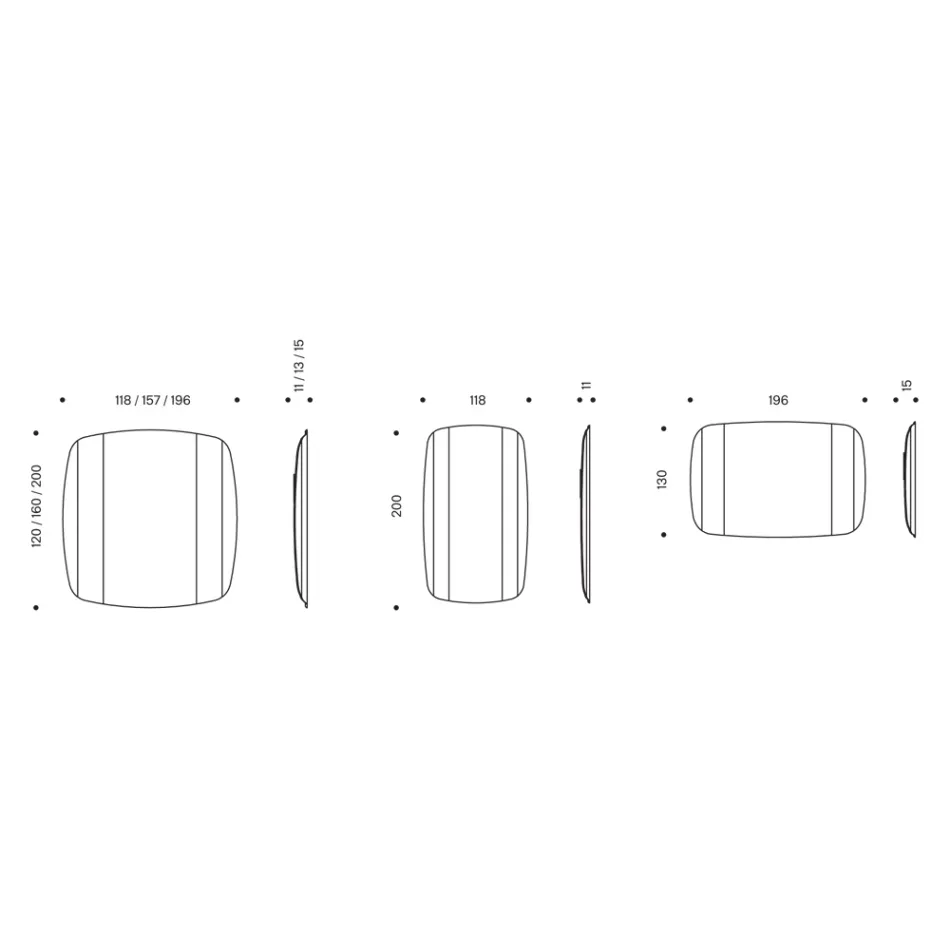 Lustro ścienne ze strukturą z malowanego na czarno drewna Made in Italy - Arya Viadurini