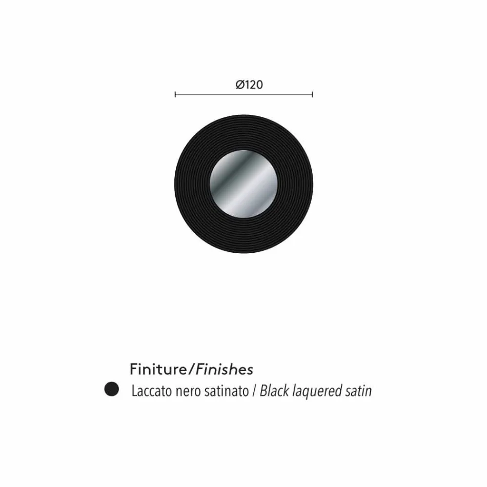 Lustro na ścianę z Malva nowoczesny design, dostępnych w różnych kolorach Viadurini