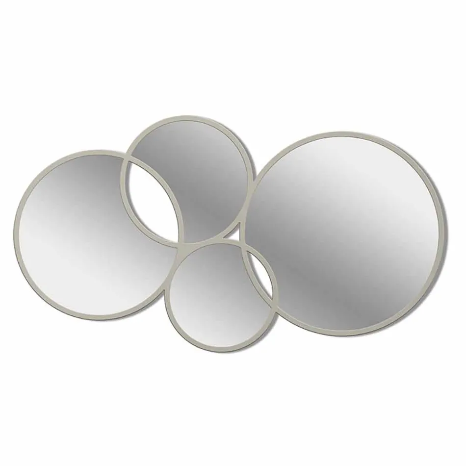 Lustro w kształcie pierścienia Nowoczesne wzornictwo Kolorowe wykończenie - synteza Viadurini