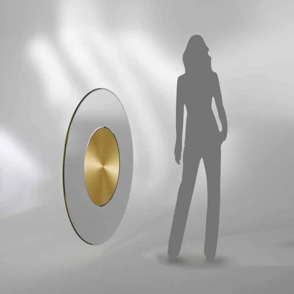 projektant lustro ściany nośnej z MDF Malva Viadurini