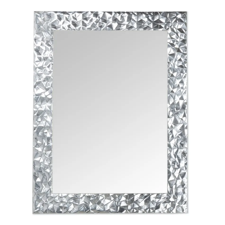 Lustro ścienne z ręcznie zdobionego drewna Made in Italy - Niagara Viadurini