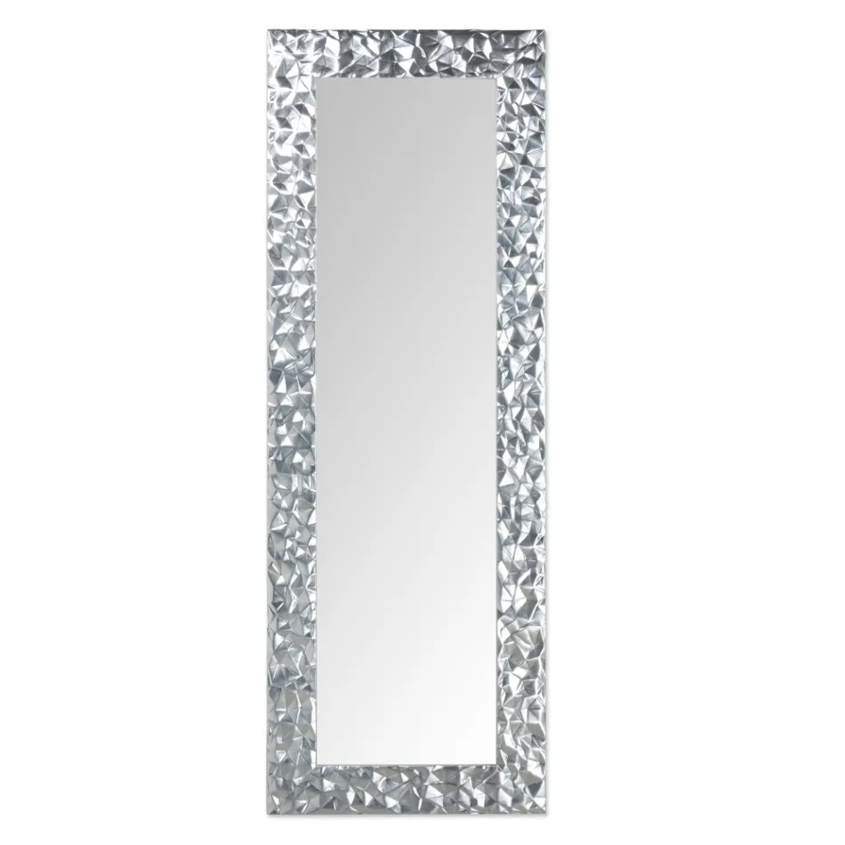 Lustro ścienne z ręcznie zdobionego drewna Made in Italy - Niagara Viadurini