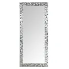 Lustro ścienne z ręcznie zdobionego drewna Made in Italy - Niagara Viadurini