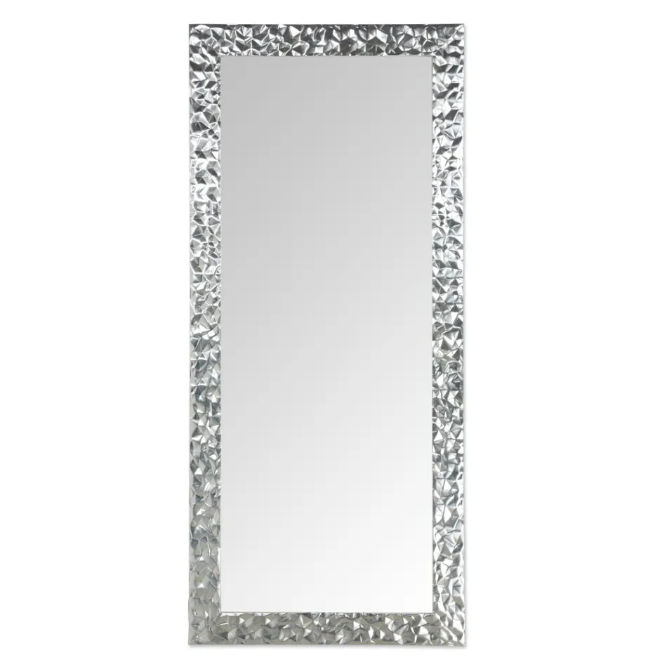 Lustro ścienne z ręcznie zdobionego drewna Made in Italy - Niagara Viadurini