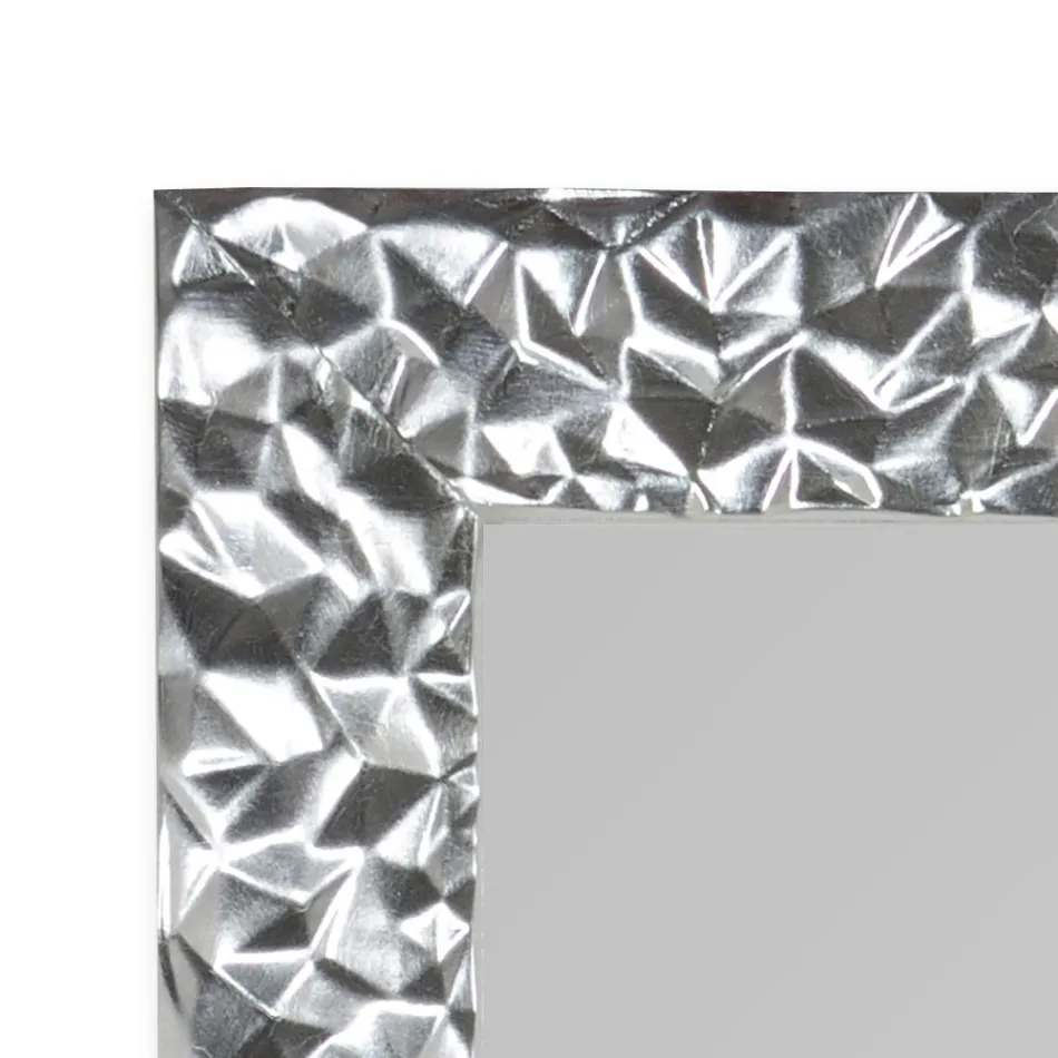 Lustro ścienne z ręcznie zdobionego drewna Made in Italy - Niagara Viadurini