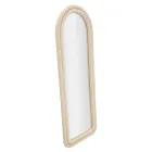 Lustro ścienne z MDF pokryte aksamitem z łukowatym blatem - Jessica Viadurini