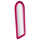 Lustro ścienne z MDF pokryte aksamitem z łukowatym blatem - Jessica Viadurini