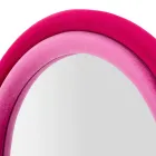 Lustro ścienne z MDF pokryte aksamitem z łukowatym blatem - Jessica Viadurini