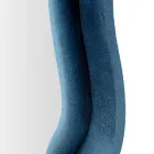 Lustro ścienne z płyty MDF pokrytej aksamitem z falistymi liniami - Sheldon Viadurini