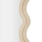 Lustro ścienne z płyty MDF pokrytej aksamitem z falistymi liniami - Sheldon Viadurini