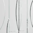 Modułowe lustro ścienne z drewnianą konstrukcją Made in Italy - Saetta Viadurini