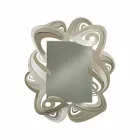 Nowoczesne prostokątne lustro ścienne z żelaza, wyprodukowane we Włoszech - Penny Viadurini