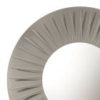Okrągłe lustro ścienne z żelazną ramą Eleganckie wzornictwo - Tassio Viadurini