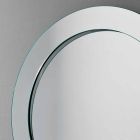 Okrągłe lustro ścienne z pochyłą ramą Made in Italy - Salamina Viadurini