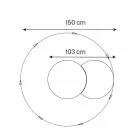 Okrągłe lustro ścienne z satelitą obracającym się o 360 ° Made in Italy - Shaki Viadurini