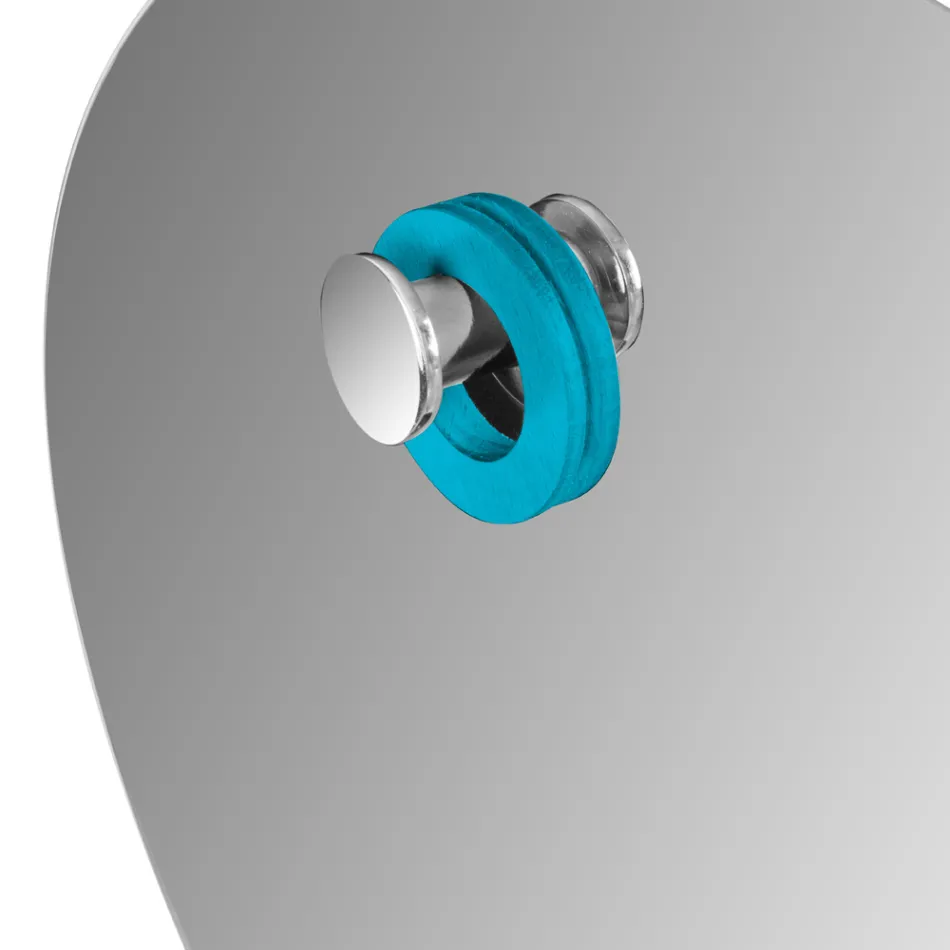 Okrągłe lustro ścienne fazowane Prosta konstrukcja Made in Italy - Odile Viadurini