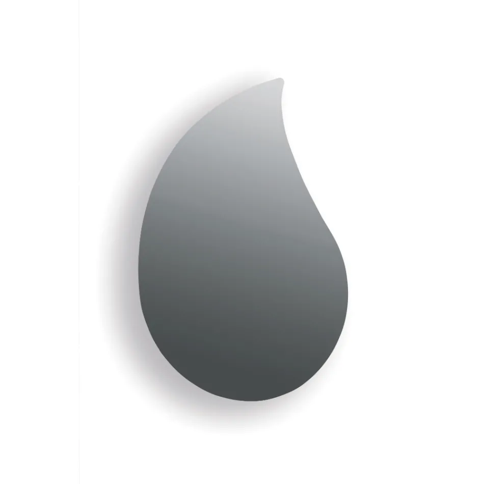 Lustro ścienne Aurelia w kształcie kropli, wyprodukowane we Włoszech Viadurini