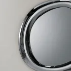 Lustro ścienne w kształcie litery L z zakrzywioną ramą, wyprodukowane we Włoszech - Babila Viadurini