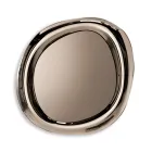 Lustro ścienne w kształcie litery L z zakrzywioną ramą, wyprodukowane we Włoszech - Babila Viadurini