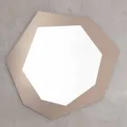 Lustro ścienne w kształcie ze szklaną ramą Made in Italy - chlor Viadurini