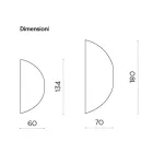 Lustro ścienne w kształcie litery S, wyprodukowane we Włoszech - Alfonsa Viadurini