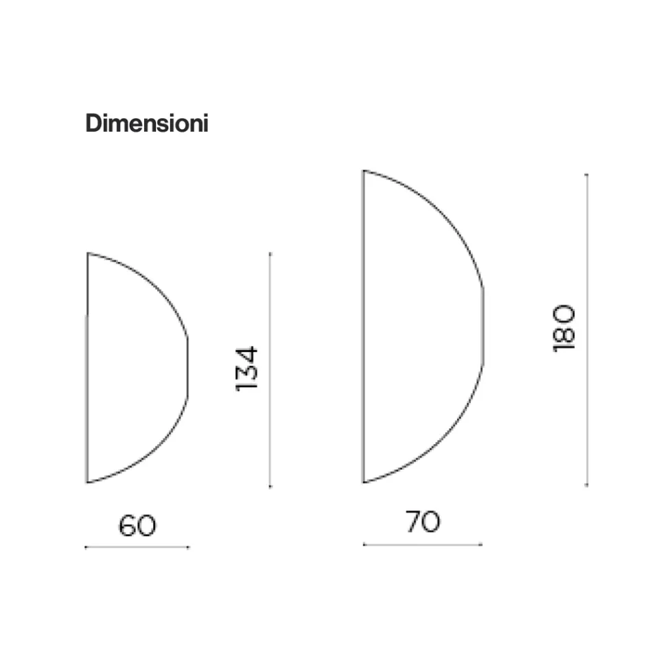Lustro ścienne w kształcie litery S, wyprodukowane we Włoszech - Alfonsa Viadurini