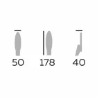 Zaprojektuj lustro podłogowe z drewna jesionowego i metalu Made in Italy - Cuspide Viadurini