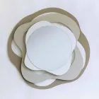 Nowoczesne lustro z żelaznej ściany Tricolor Made in Italy - Gertrude Viadurini