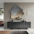 Lustro wykonane z 3 nakładających się na siebie płyt, 2 brązowych i 1 przydymionej - Armida Viadurini