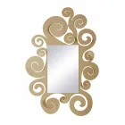 Nowoczesne lustro ścienne z kolorowego żelaza Wykonane we Włoszech - Tiziano Viadurini