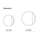 Lustro ze szkła topionego Wave Fused Glass wyprodukowane we Włoszech - Candida Viadurini