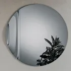 Lustro ze szkła topionego Wave Fused Glass wyprodukowane we Włoszech - Candida Viadurini